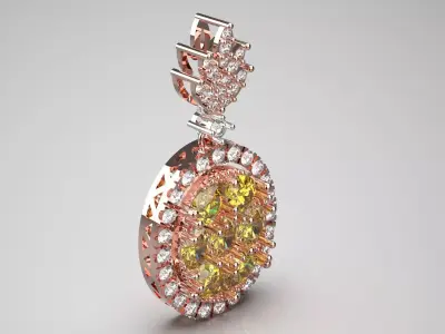 woman pendant jp0281 3D print model