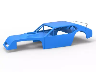 Shell of Vintage Asphalt Modified stock car V1 Scale 1 to 25 3D print model