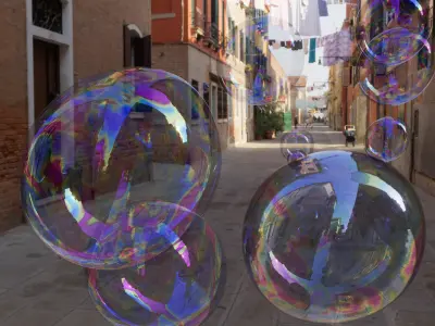 a few soap bubble pack 3D model