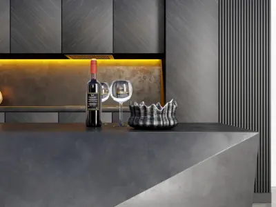 Modern kitchen 3D model