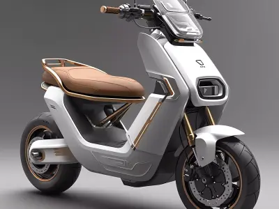 Electric Scooter 3D Model with High-Detail PBR Textures 3D model