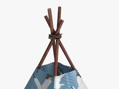 Tepee kid tent 3D model