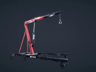 Engine Hoist Low-poly 3D model