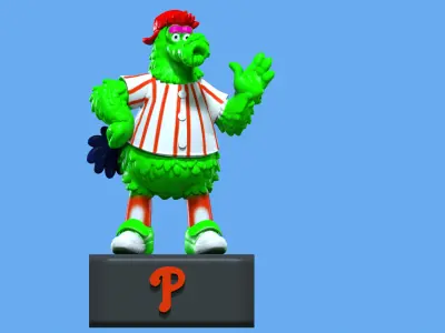 MLB - Philadelphia Phillies mascot statue - 3d print 3D print model