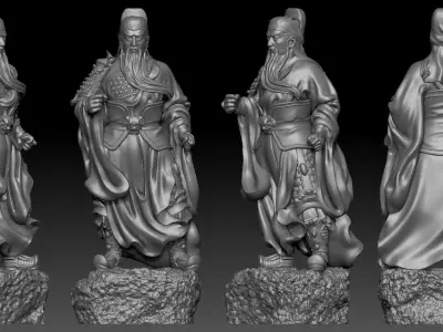 Guan Yu  3D print model