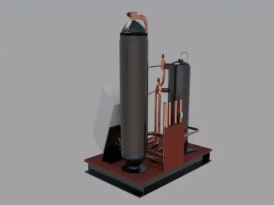 System for car wash 3D model