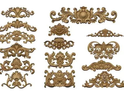 Classic 3d model pattern Luxury 3D model