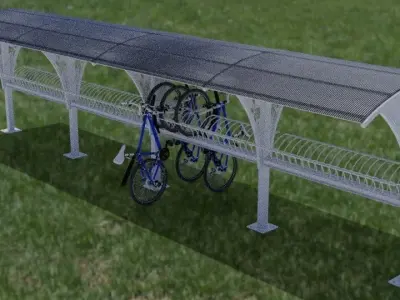 Luxury Bicicle Suport 3D model