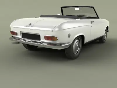 Peugeot 204 Convertible 3D model