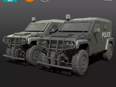 ARQUUS DAGGER 4X4 LAV Low-poly 3D model