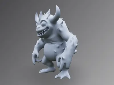 Decorative Monster figurine  3D print model