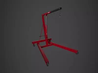 Workshop Crane Low-poly 3D model