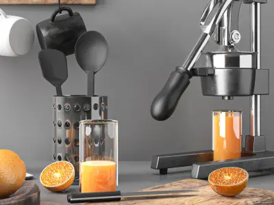 kitchen set 6  3D model