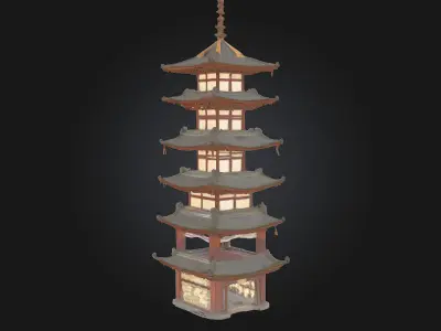 Pagoda of Lights  Radiant Temple of Serenity 3D model