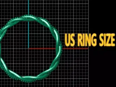 Happiness Ring Gold Pendent 3D print model