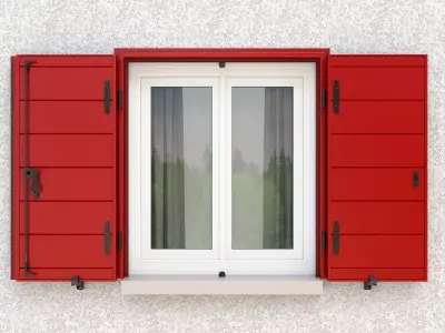 Exterior Aluminium Shutter 3D model V3 3D model 3D model