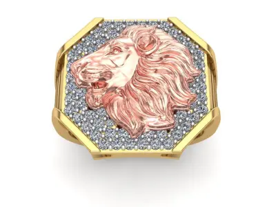 Lion Ring - 240705 3D print model