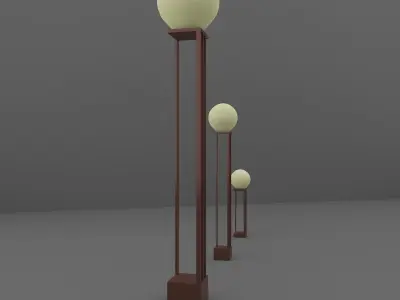 Streer Lamp Free 3D model
