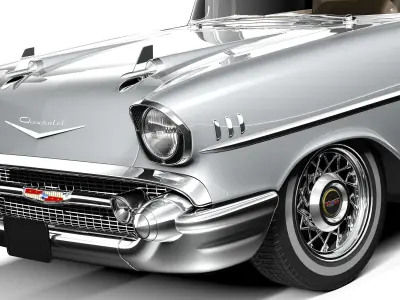 Chevrolet Bel Air convertible 1957 3D model