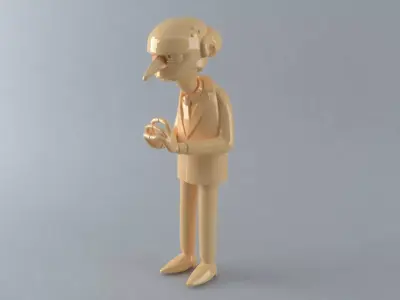 Burns The Simpsons 3D print model