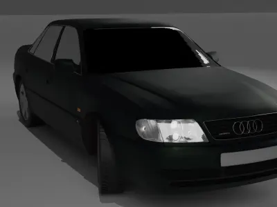 Audi A6 C4 tdi quattro 1994-97 Low-poly 3D model