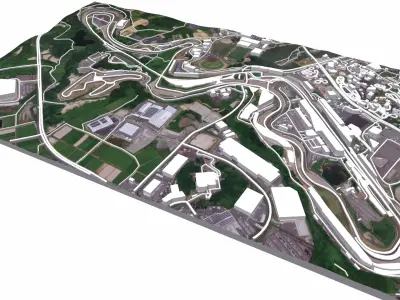 Suzuka Circuit Japan  3D model