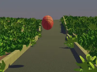 3D Basketball Animation- RIGGED Low-poly 3D model