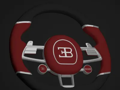 Chiron Steering Wheel 3D model