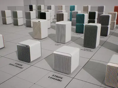SAMSUNG Air purifier - BESPOKE CUBE Air Low-poly 3D model