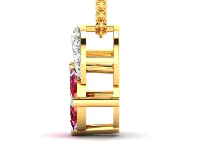 Women Pendants 3dm STL OBJ FBX Render Details 3D print model 10