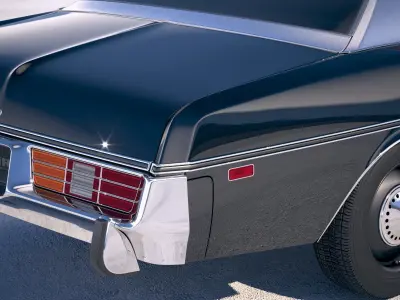 Dodge Monaco Police 1977 3D model