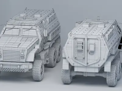 2007 BAE systems Caiman CMTV 3D model
