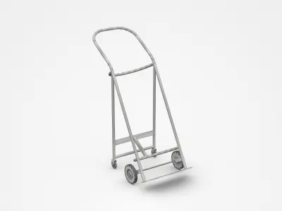 Incline Tool Cart On Wheels 3D model