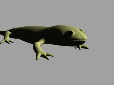 Cartoony Lizard 3D model