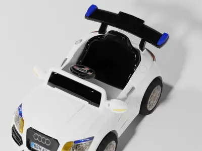Audi electric toy car for kids S Low-poly 3D model