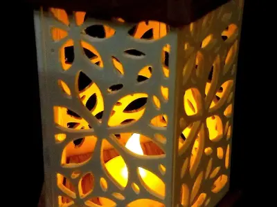 Lantern for tealight with 15 different pattern 3D model