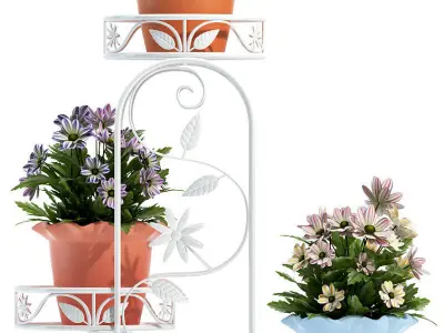 Flower plant 118 3D model