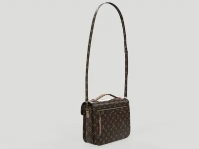 Louis Vuitton Pochette Metis Bag Monogram Brown Low-poly 3D model