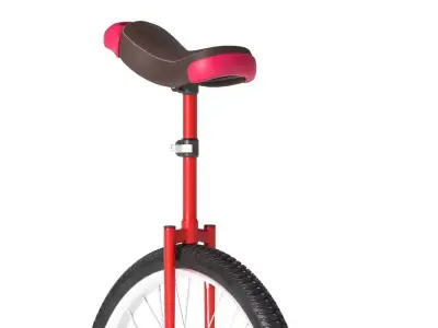 Unibicycle  Low-poly 3D model