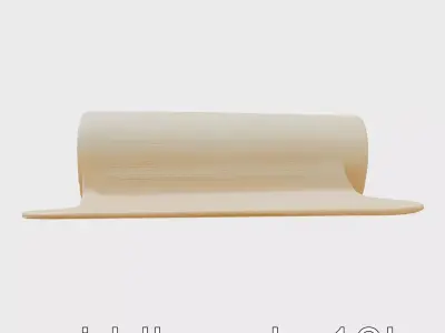 Textured Non-Slip Yoga Mat for Comfortable Stretching Low-poly 3D model