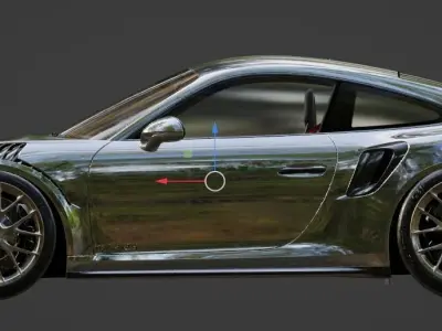 porsche gt2rs 3D model