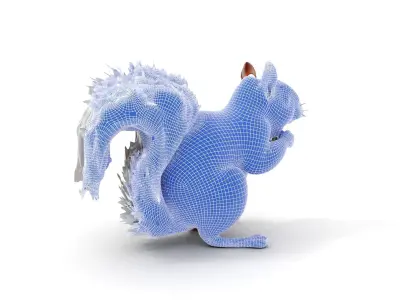 Squirrel Model Pack  Detailed D Animal Model Collection Low-poly 3D model