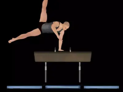 gymnastics pommel horse Free 3D model