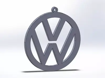vw keychain 3D print model