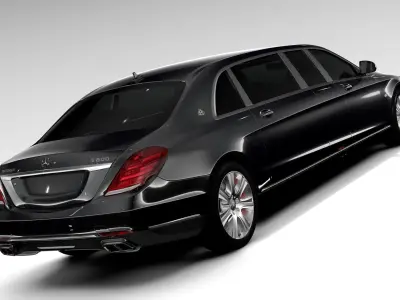 Mercedes Maybach Pullman Guard 2017 3D model