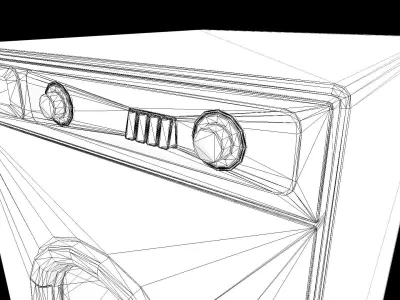 Washing Machine PBR Low-poly 3D model