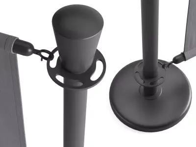 Cafe Barrier Modular Set Vol 2 3D model