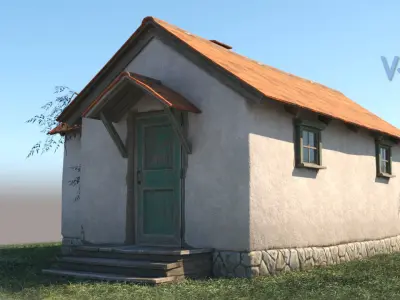 Country Cottage Free low-poly 3D model