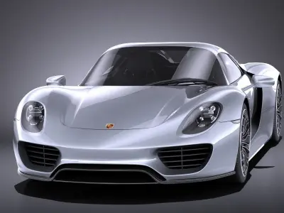 Porsche 918 Spyder 2017 VRAY 3D model