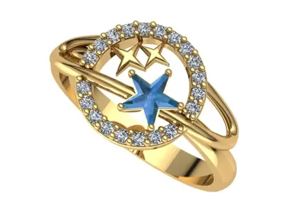 Ring star  3D print model